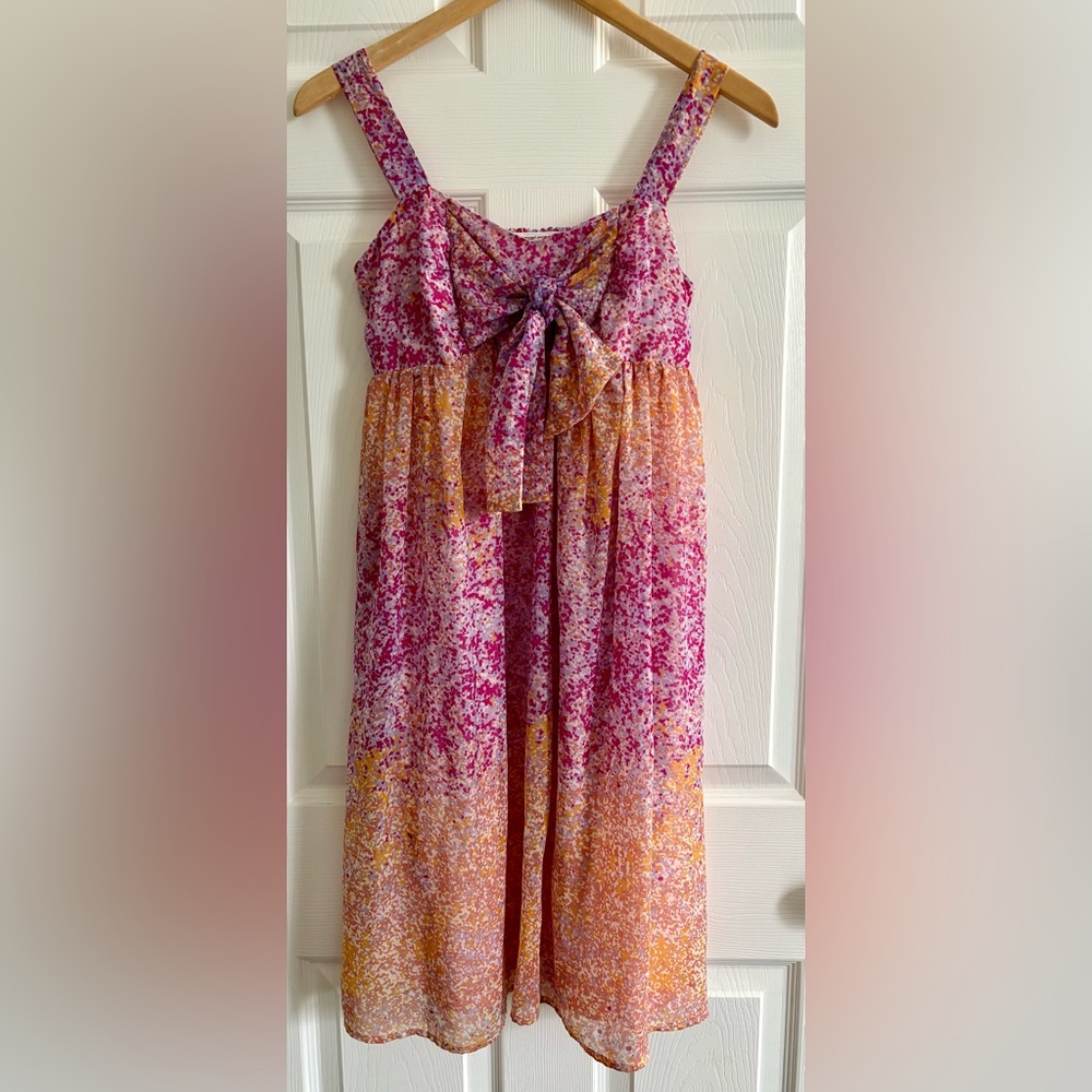 Liz Lange for Target Spring Summer Maternity Dress in Pink and Orange Small